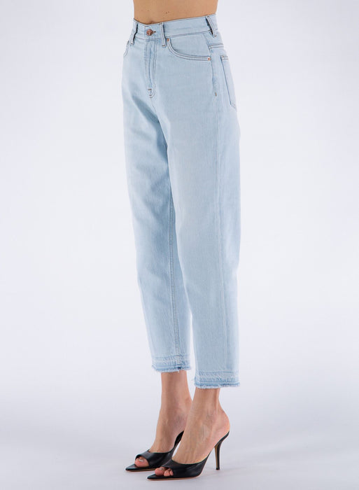 Don The Fuller Light Blue Cotton Women's High-Waisted Jean