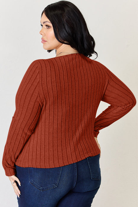 Basic Bae Ribbed Long Sleeve T-Shirt