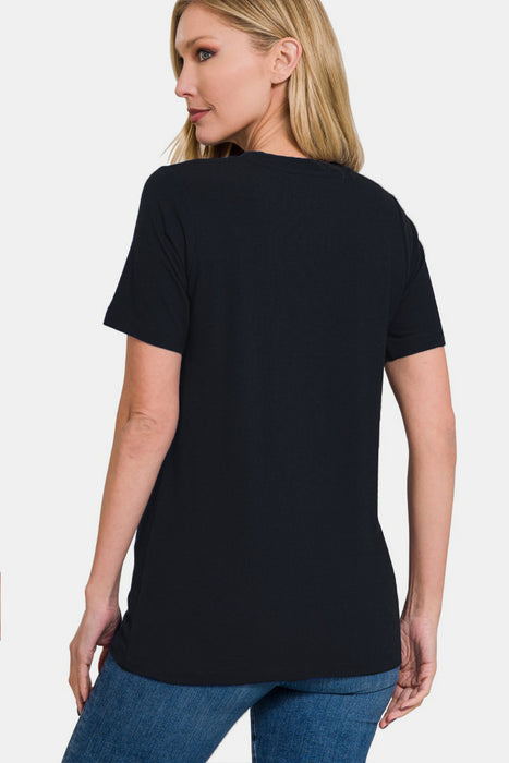 Zenana Crew Neck Short Sleeve T-Shirt