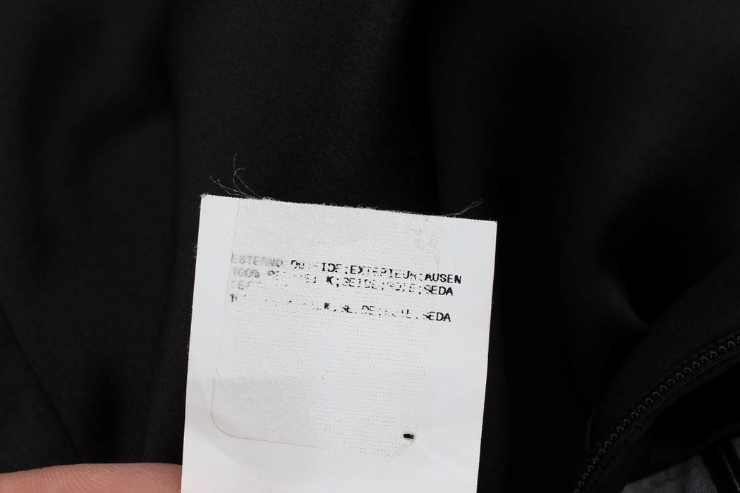 Karl Lagerfeld Elegant Silk Blouse with Logo Detailing