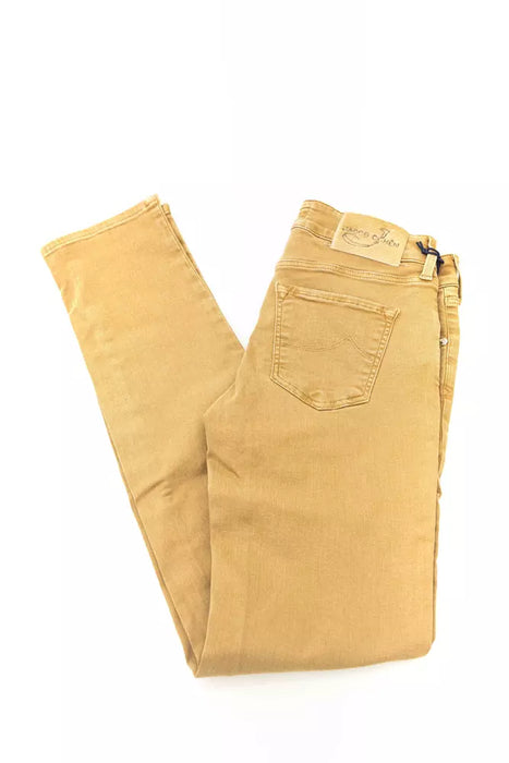 Jacob Cohen Beige Cotton Women Jean