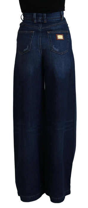 Dolce & Gabbana Embellished Straight Leg Designer Jeans