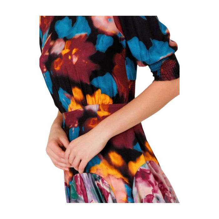 Mar De Margaritas Multicolor Viscose Dress