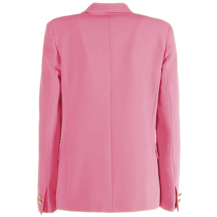 Yes Zee Pink Polyester Women Blazer
