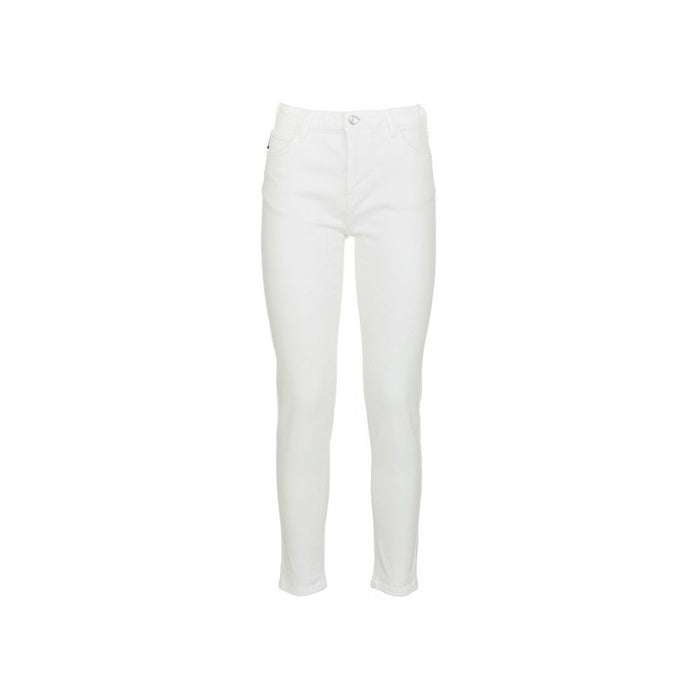 Imperfect White Cotton Women's Jeans