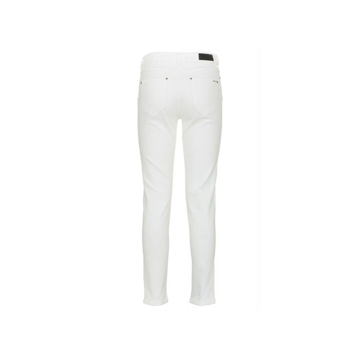 Imperfect White Cotton Women's Jeans