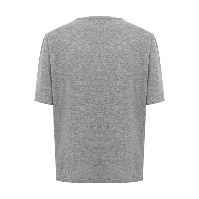 Dsquared² Chic Gray Cotton Tee for the Modern Woman