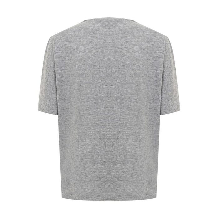 Dsquared² Elegant Gray Cotton Top for Women