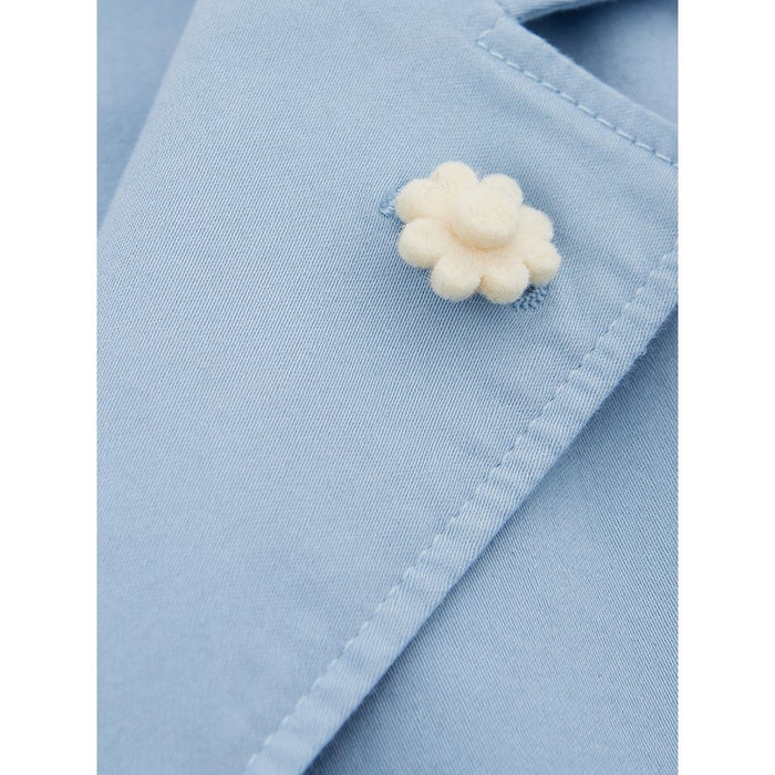 Lardini Elegant Turquoise Cotton Jacket