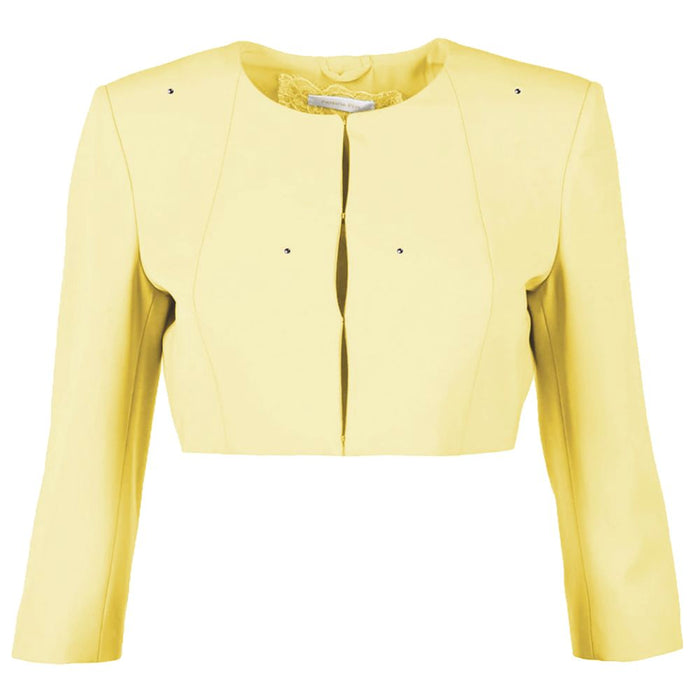 Patrizia Pepe Yellow Polyester Women's Blazer