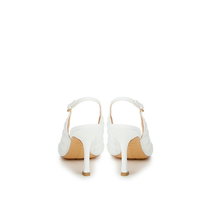 Bottega Veneta White Leather Sandal