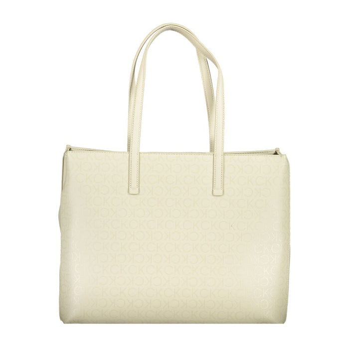 Calvin Klein Beige Polyester Handbag