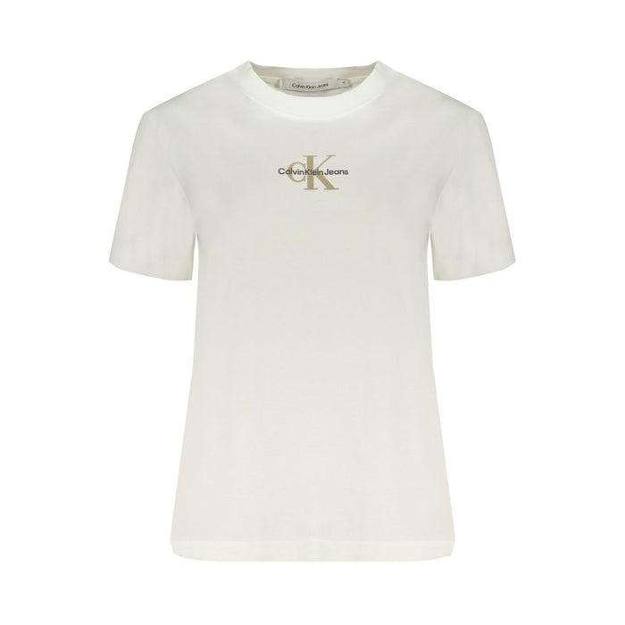 Calvin Klein White Cotton Tops & T-Shirt