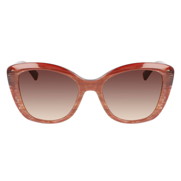 Longchamp Red Acetate Sunglasses