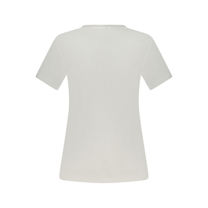 Guess Jeans White Cotton Tops & T-Shirt