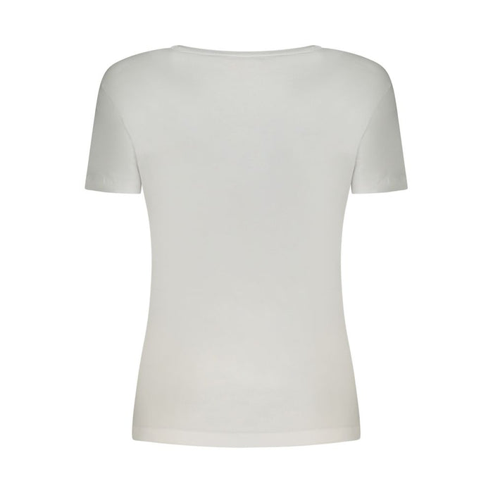 Guess Jeans White Cotton Tops & T-Shirt