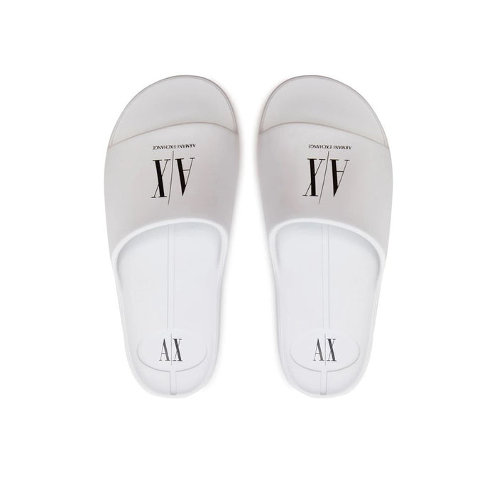 Armani Exchange White Polyethylene Sandal