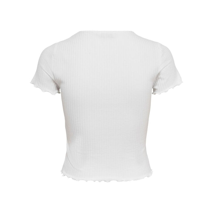Only White Polyester Tops & T-Shirt