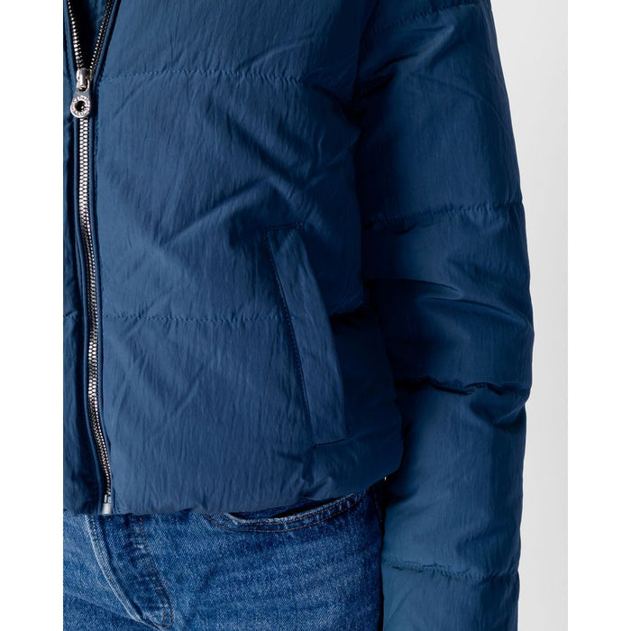 Only Blue Polyester Jackets & Coat