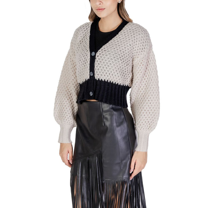 Only Cream Polyester Cardigan