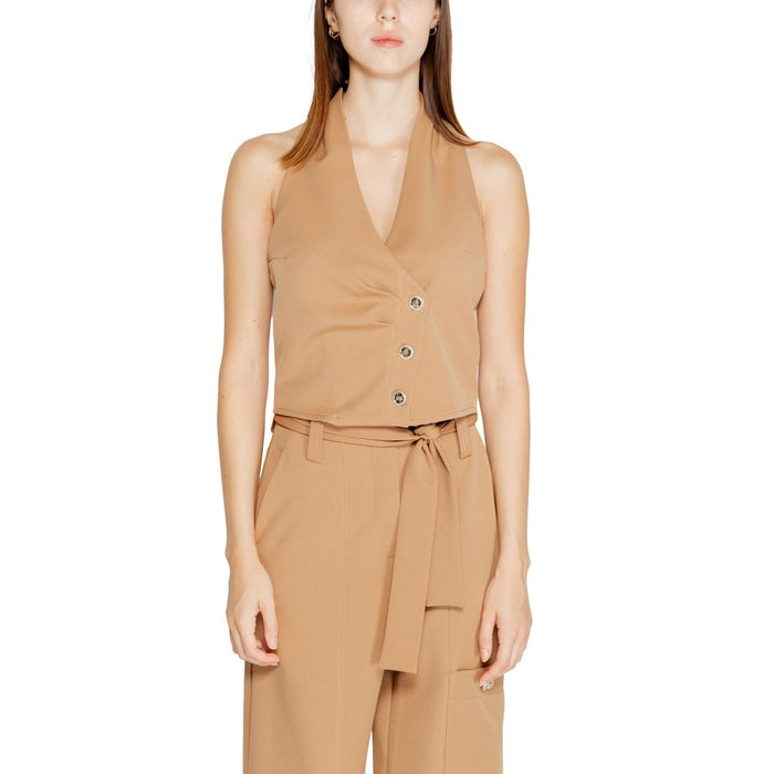 Rinascimento Beige Polyester Vest