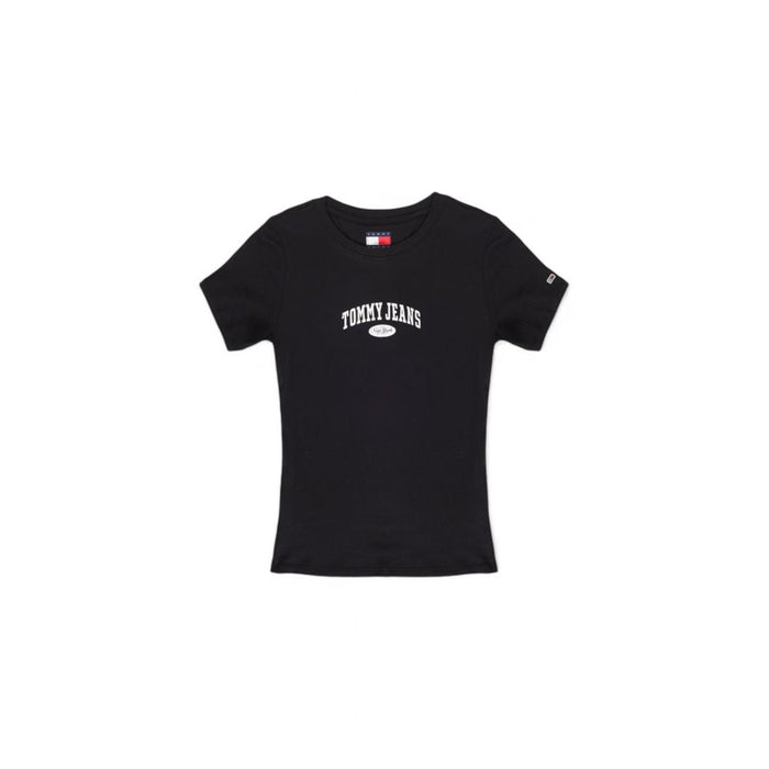 Tommy Hilfiger Jeans Black Cotton Tops & T-Shirt