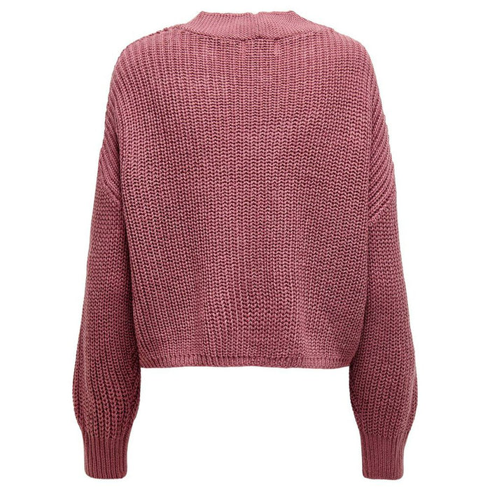 Only Red Acrylic Cardigan