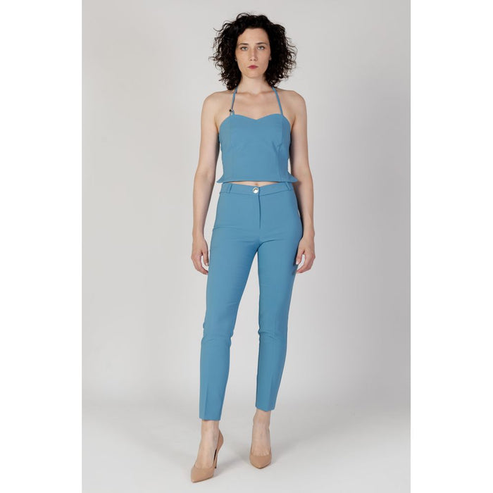 Rinascimento Turquoise Polyester Tops & T-Shirt