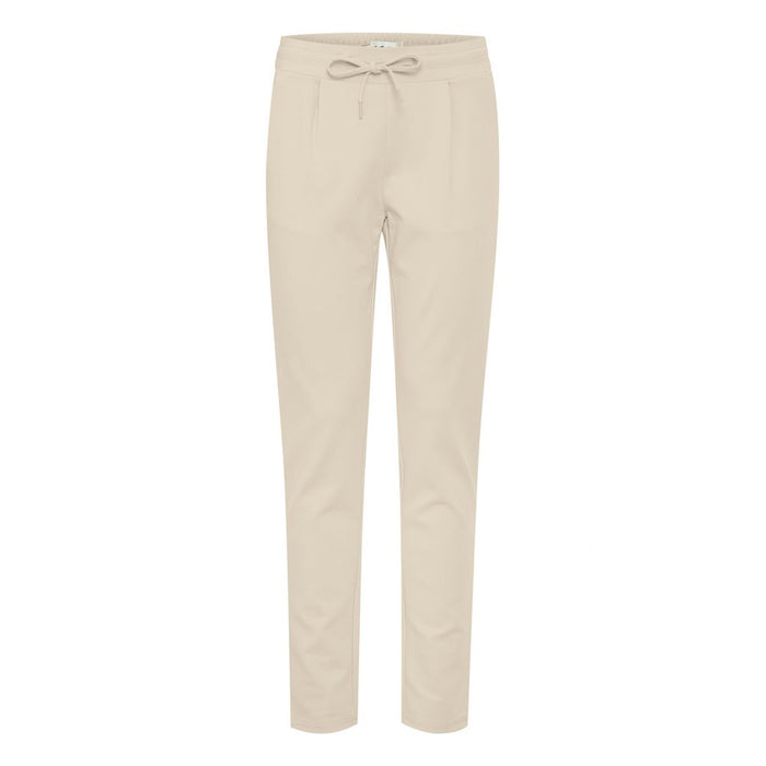ICHI Beige Polyester Jeans & Pant
