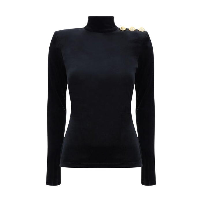 Balmain Turtleneck Long Sleeve Jersey