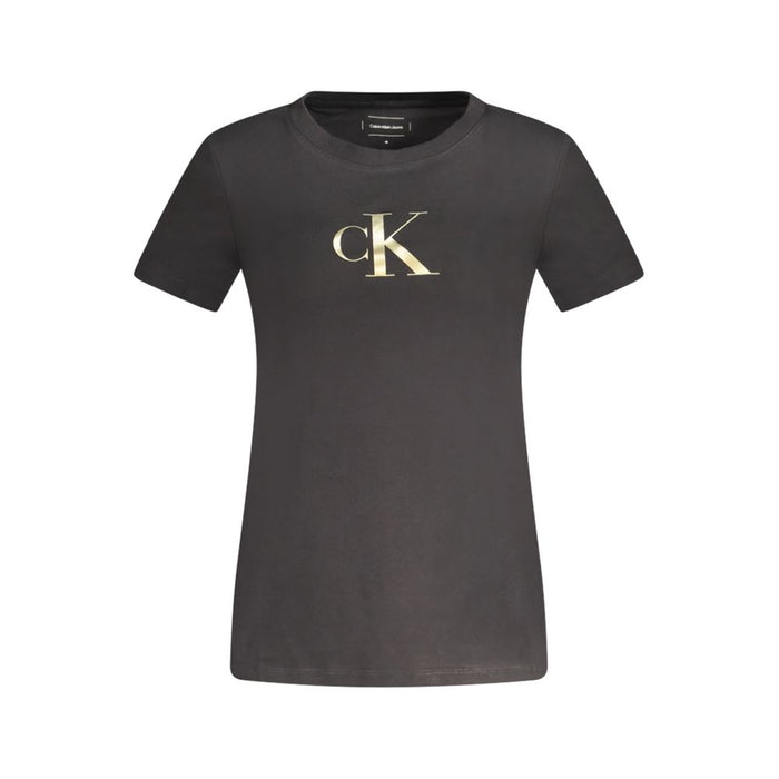 Calvin Klein Black Cotton Women TShirt