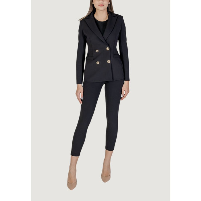 Rinascimento Black Polyester Suits & Blazer