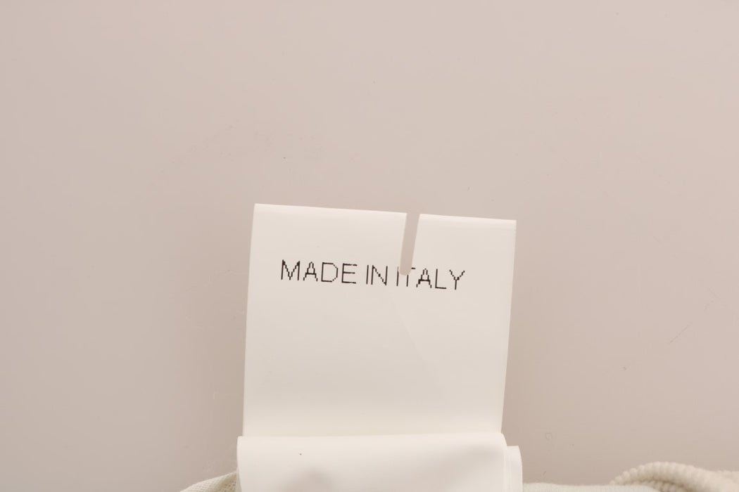 Ermanno Scervino Chic Beige Corduroy Skinny Slim Fit Pants