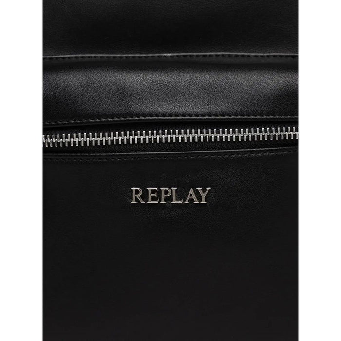 Replay Black Polyethylene Backpack