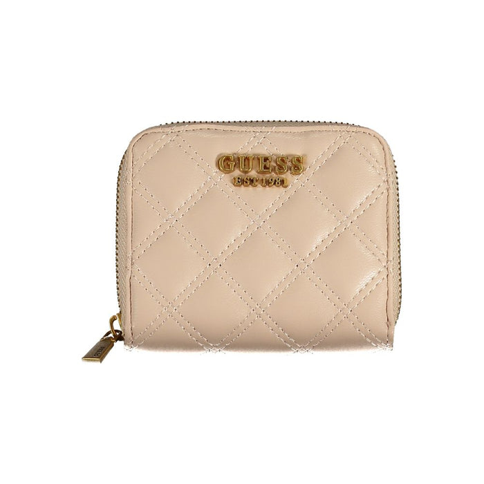 Guess Jeans Beige Polyethylene Wallet