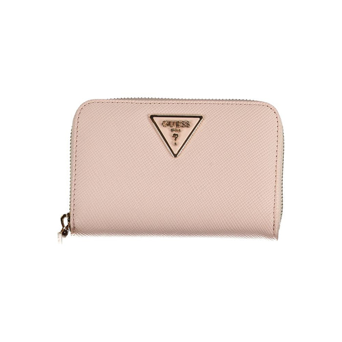 Guess Jeans Pink Polyethylene Wallet