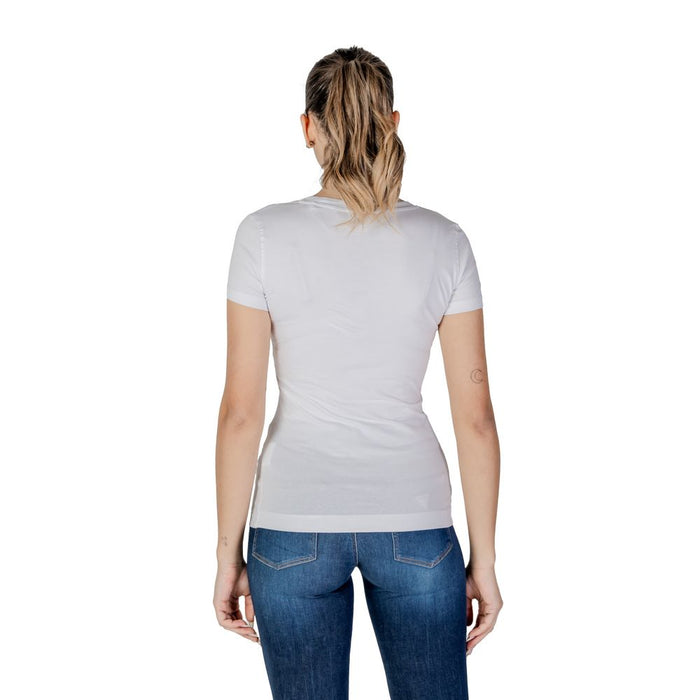 Guess White Cotton Tops & T-Shirt