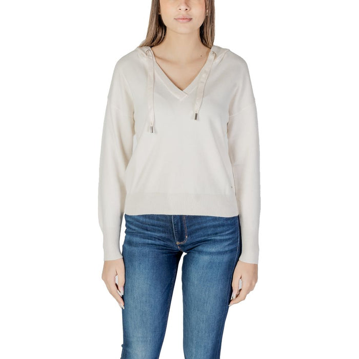 Morgan De Toi Cream Viscose Tops & T-Shirt