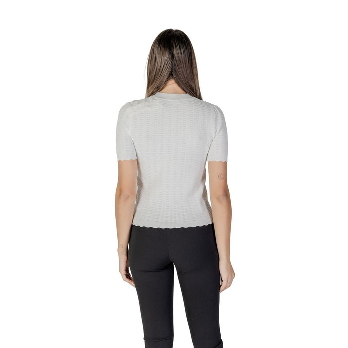 Morgan De Toi White Recycled Polyester Tops & T-Shirt