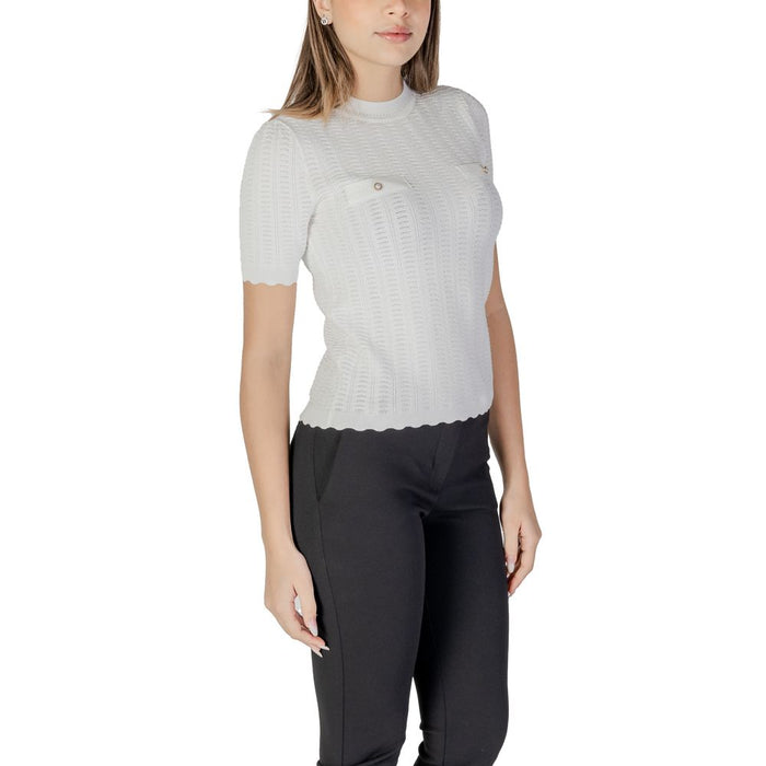 Morgan De Toi White Recycled Polyester Tops & T-Shirt
