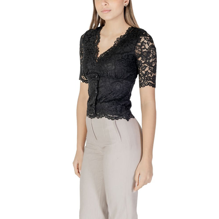 Morgan De Toi Black Polyamide Tops & T-Shirt