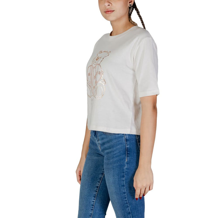 Guess Active Pink Cotton Tops & T-Shirt