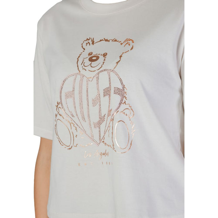 Guess Active Pink Cotton Tops & T-Shirt