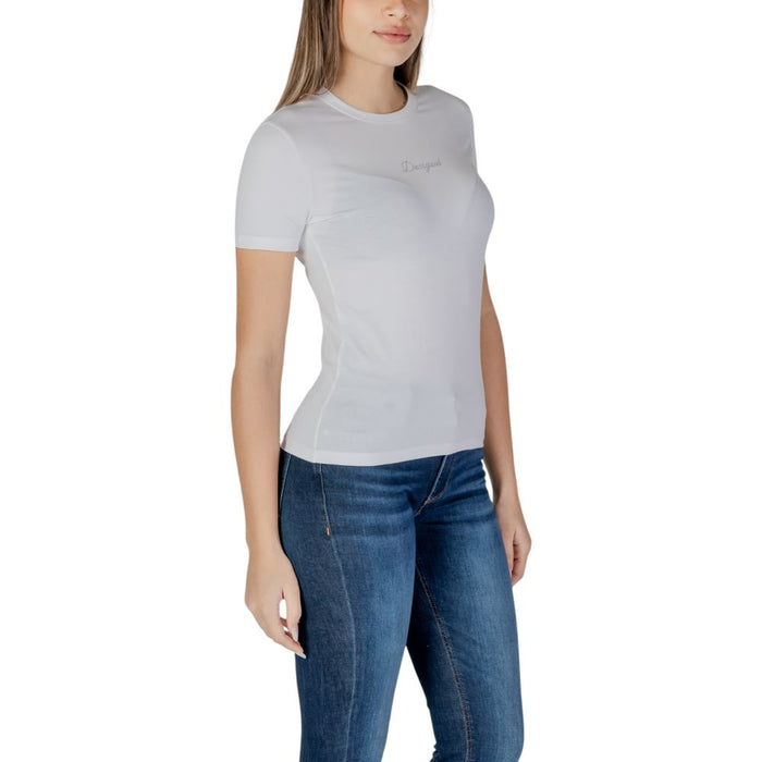 Desigual White Cotton Tops & T-Shirt