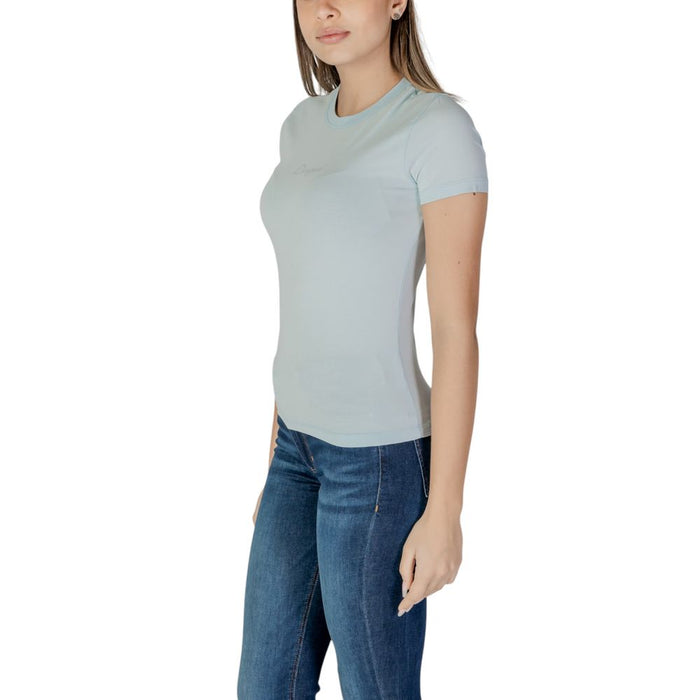 Desigual Blue Cotton Tops & T-Shirt