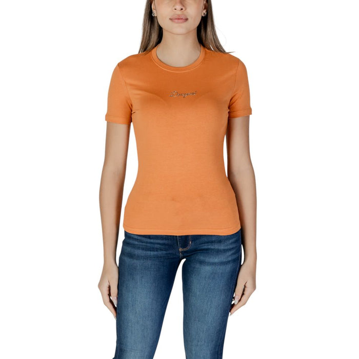 Desigual Orange Cotton Tops & T-Shirt