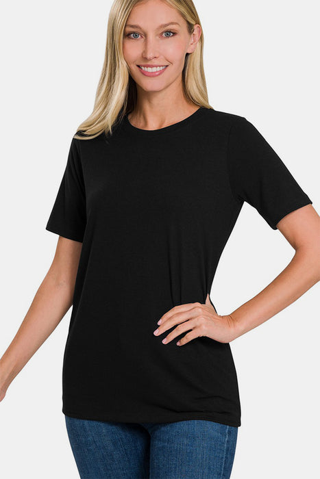 Zenana Crew Neck Short Sleeve T-Shirt