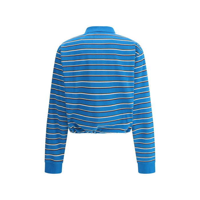 Prada Striped cotton Polo Sweater