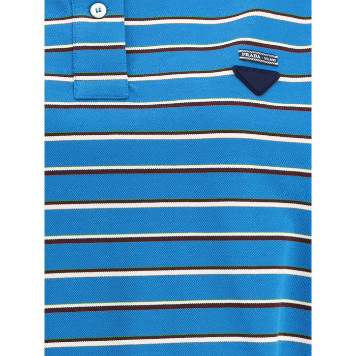 Prada Striped cotton Polo Sweater