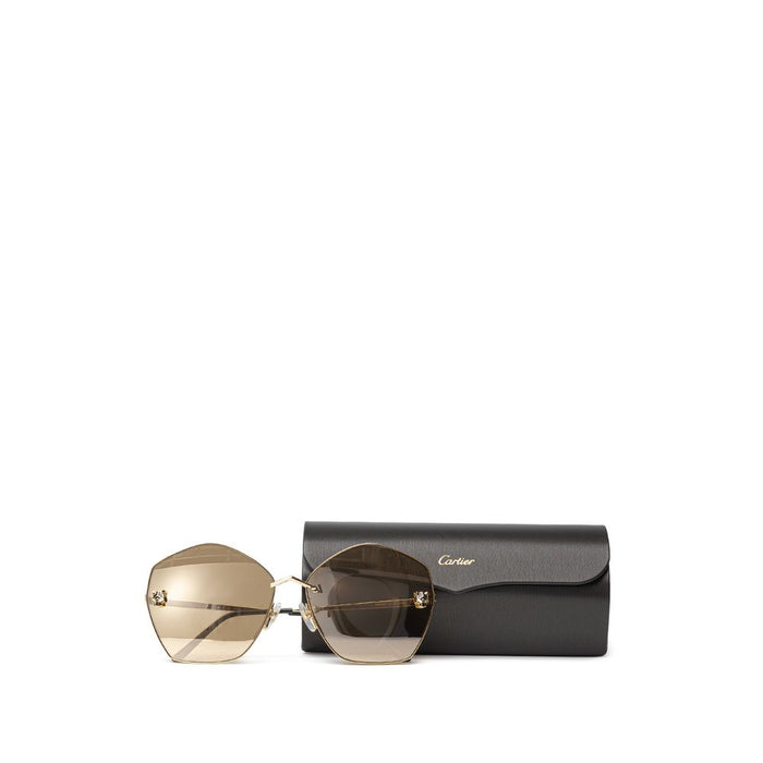 Cartier Gold Metal Sunglasses